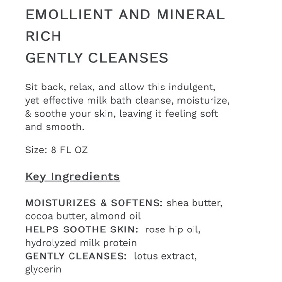 NEW Whish Rose Hip + Lotus Mineral Milk Bath 8fl oz - Picture 6 of 6